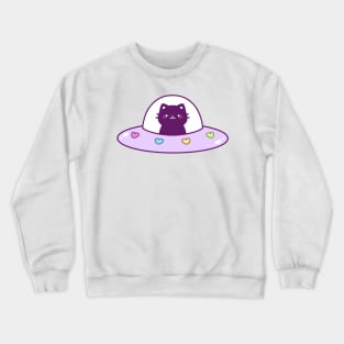 Kitty Spaceship Crewneck Sweatshirt